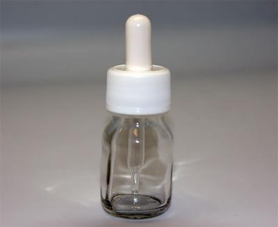 30 ml glass bottle with dropper pipette